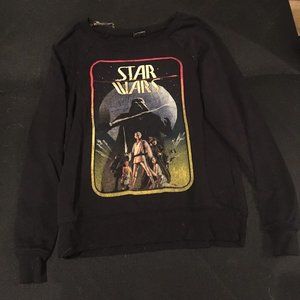 Star Wars Graphic Crew Neck Long Sleeve Sweatshirt